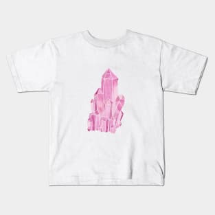 Rose Quartz Watercolor Kids T-Shirt